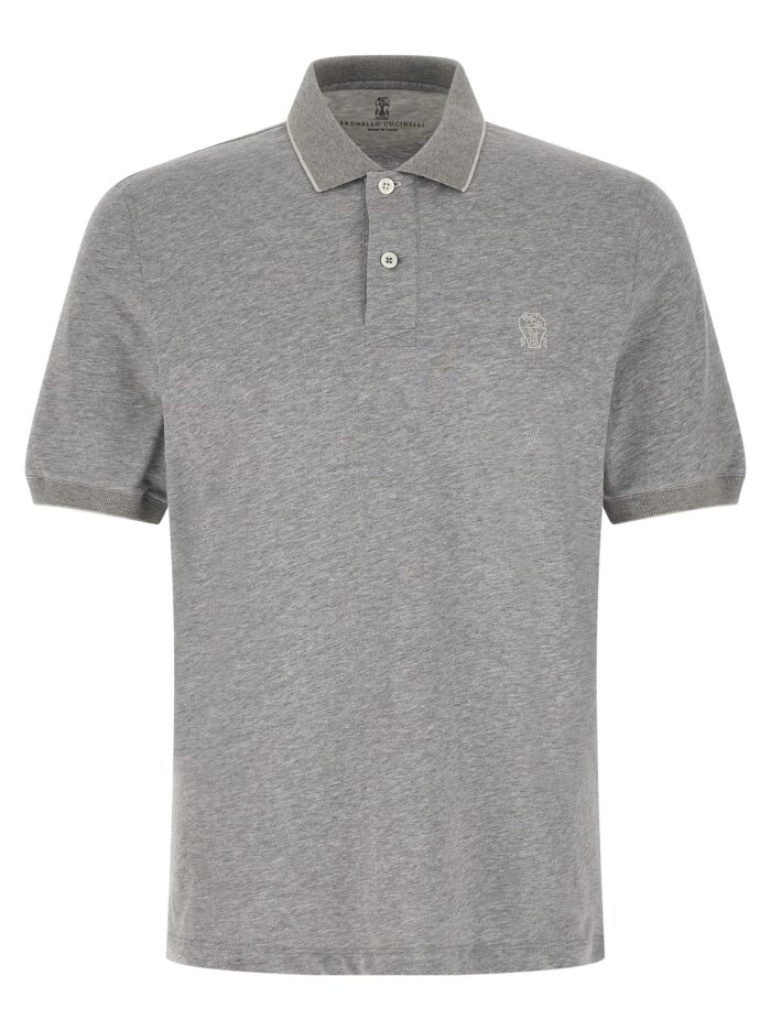 brunello cucinelli stretch jersey polo shirt Brunello Cucinelli Stretch Jersey Polo Shirt
