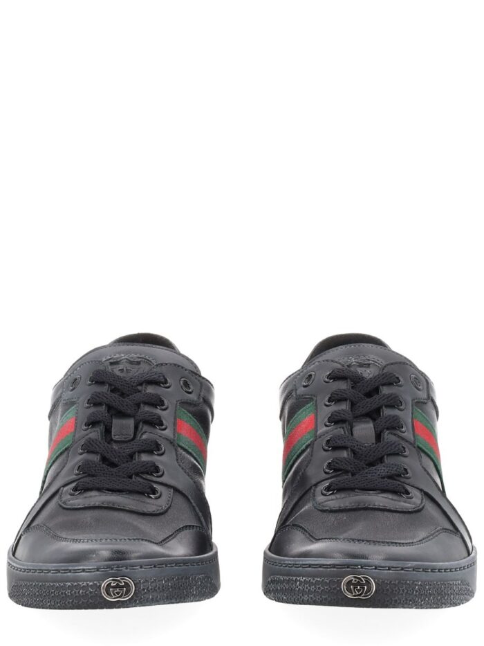 Gucci "STRETCH" LEATHER EFFECT SNEAKER