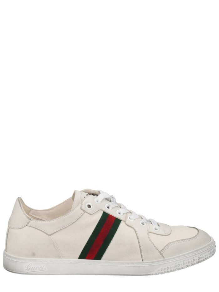 Gucci "STRETCH" LEATHER EFFECT SNEAKER