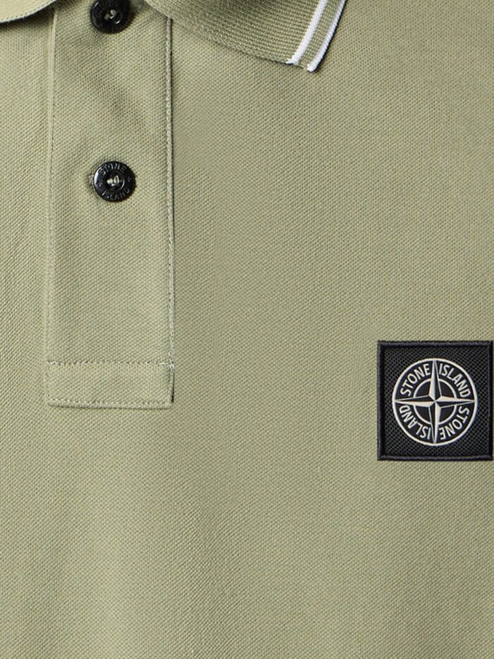 Stone Island Stretch Organic Cotton Polo Shirt