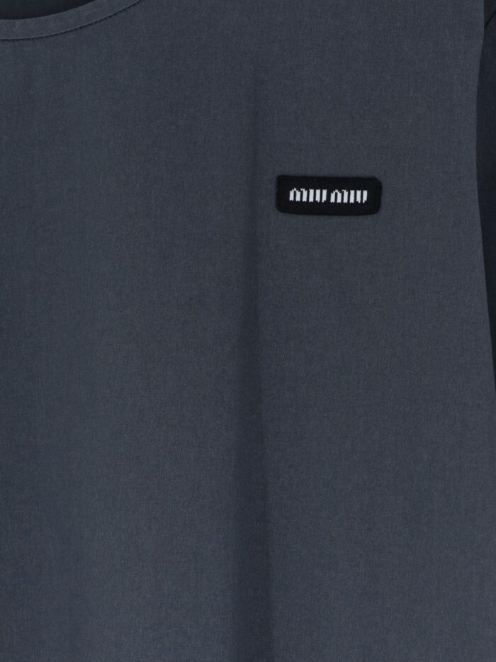 Miu Miu Stretch Poplin Top