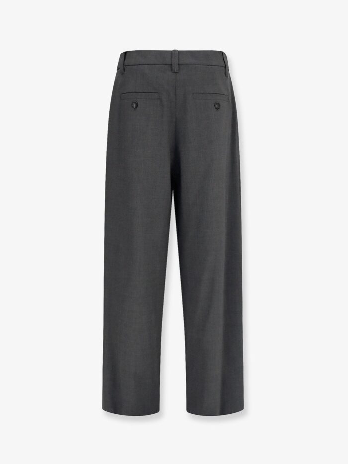 Brunello Cucinelli Stretch Virgin Wool Blend Trousers With Monili Detail