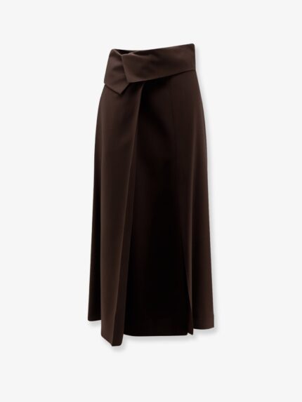 ALYSI Stretch Virgin Wool Long Skirt