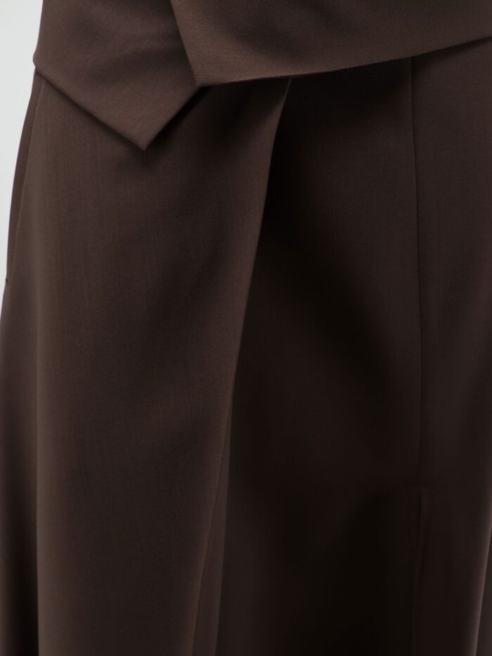Alysi Stretch Virgin Wool Long Skirt