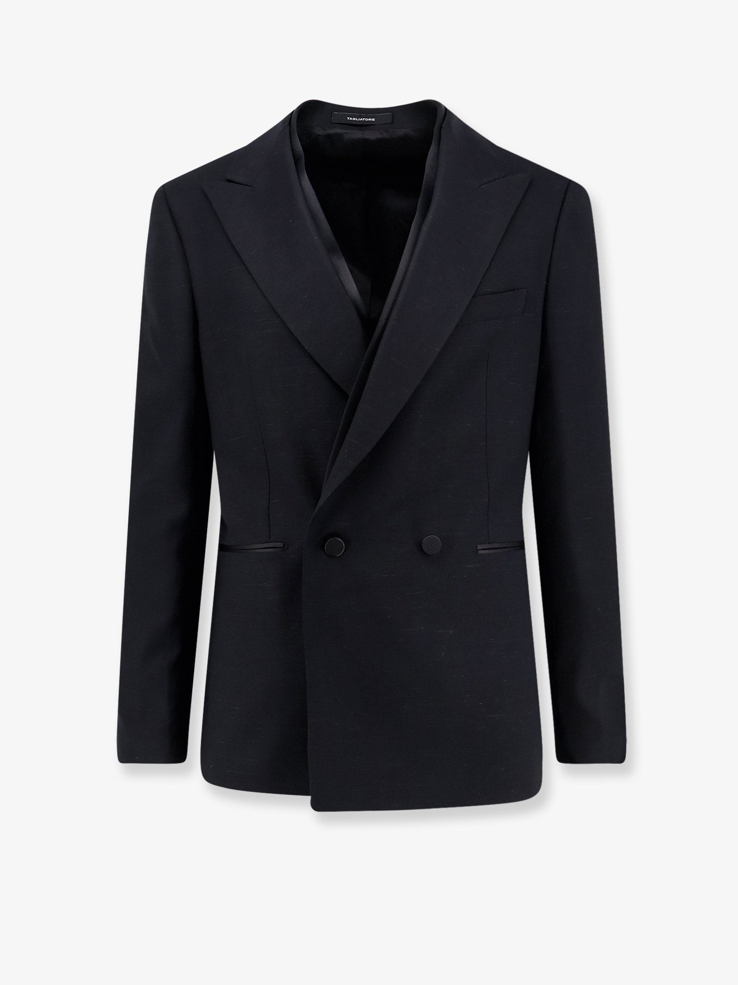 Tagliatore Stretch Viscose And Silk Blazer