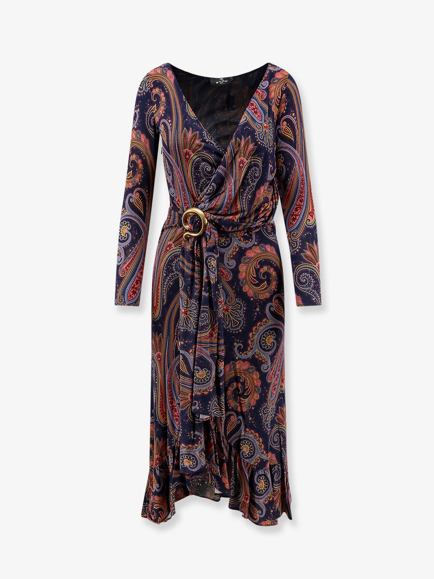 Etro Stretch Viscose Dress With Iconic Pattern