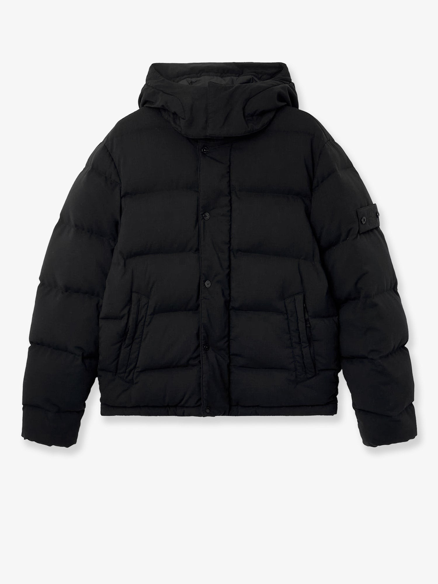 Stone Island Stretch Wool Blend Down Jacket