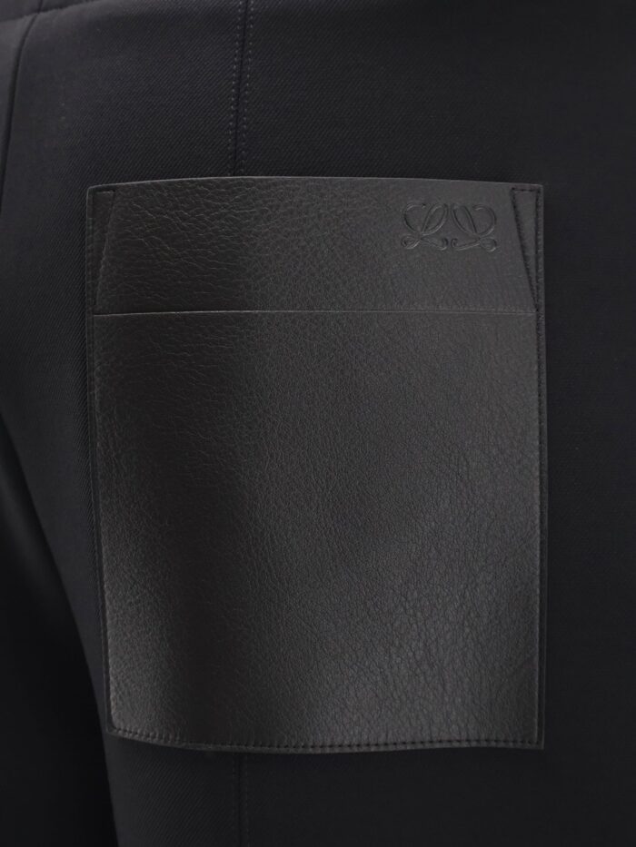 LOEWE Stretch Wool Blend Stirrup Trousers