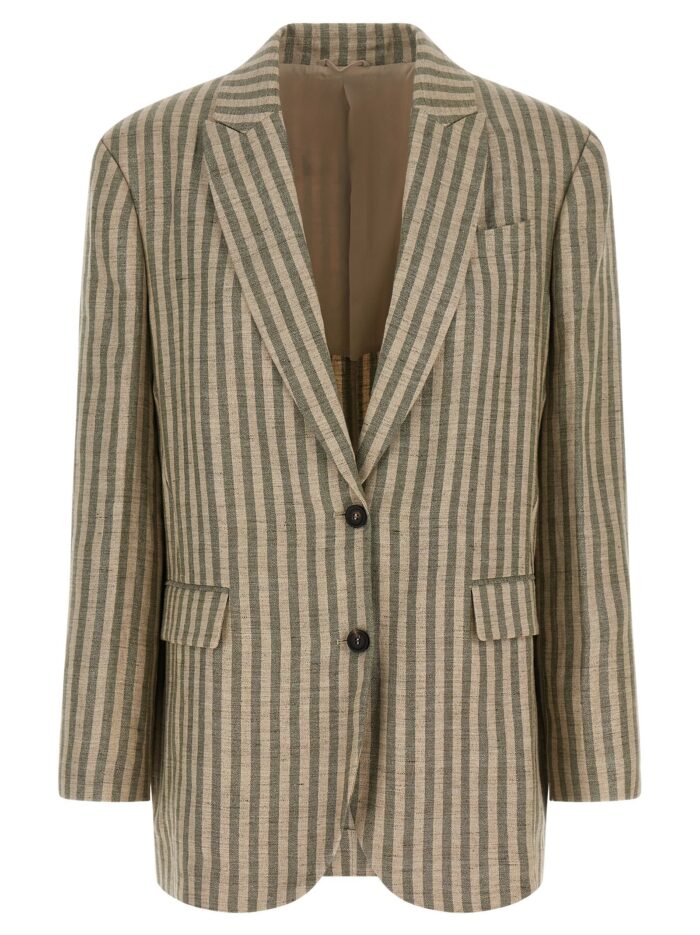 brunello cucinelli striped blazer Brunello Cucinelli Striped Blazer