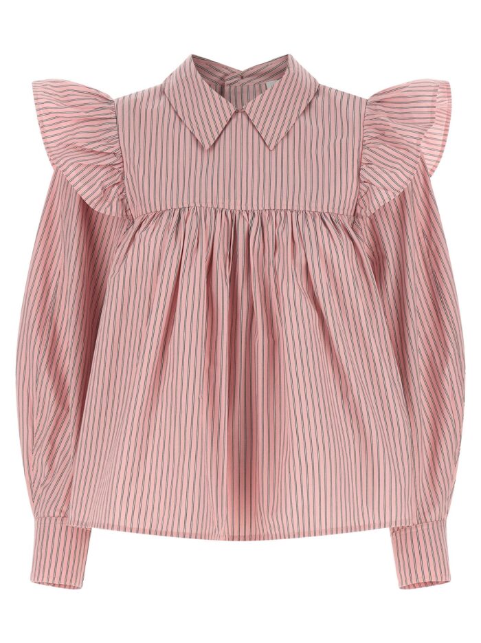 ganni striped blouse GANNI Striped Blouse