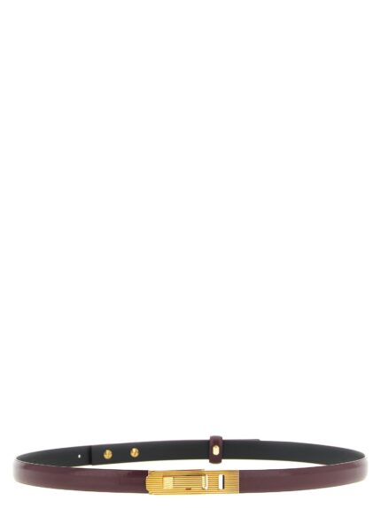Alberta Ferretti Striped Buckle Belt