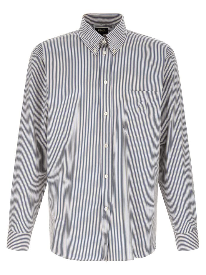 fendi striped button down shirt Fendi Striped Button-down Shirt