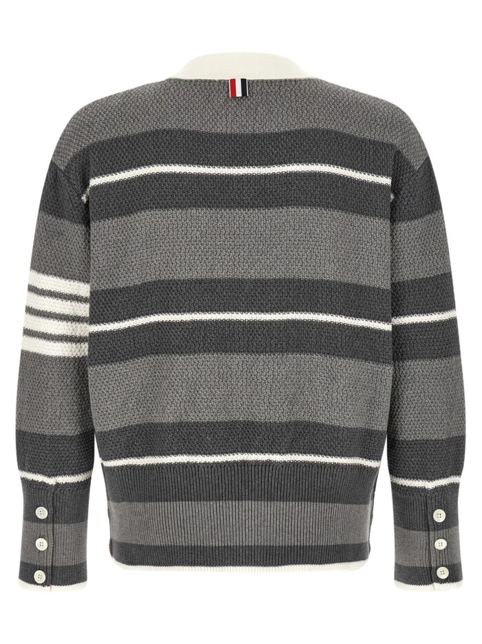 THOM BROWNE Striped Cardigan