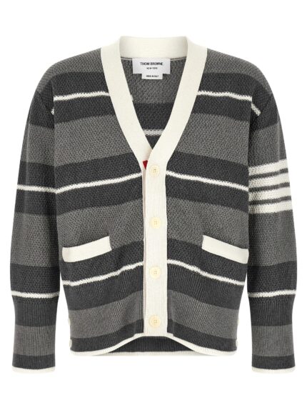 THOM BROWNE Striped Cardigan