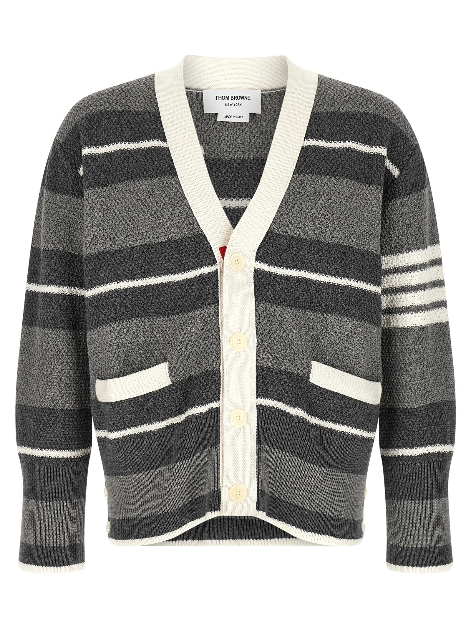 THOM BROWNE Striped Cardigan