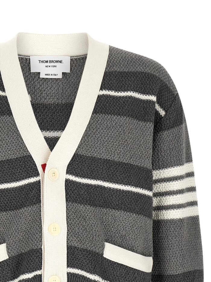 THOM BROWNE Striped Cardigan