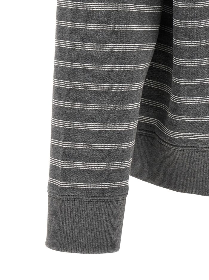 Miu Miu Striped Collared Sweatshirt