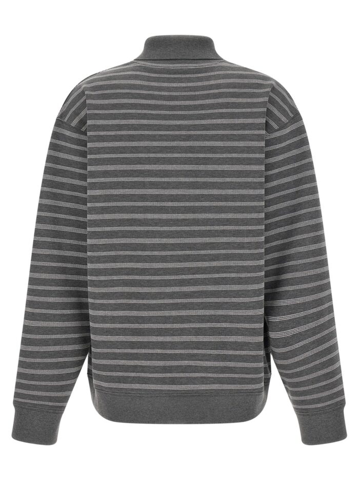 Miu Miu Striped Collared Sweatshirt