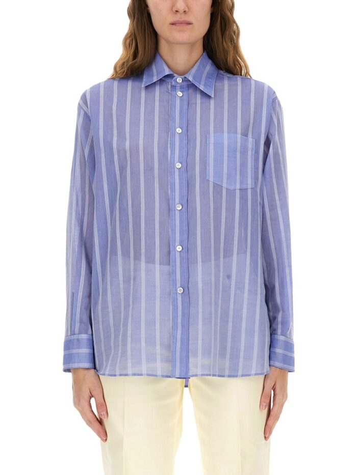 etro striped cotton shirt Etro Striped Cotton Shirt