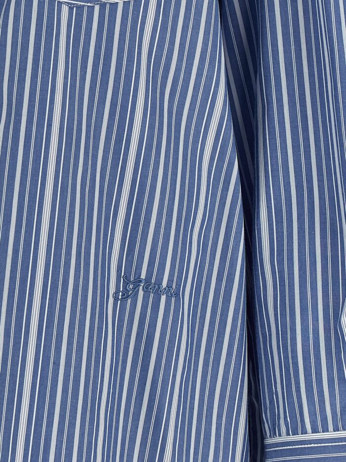 GANNI Striped Cotton Shirt