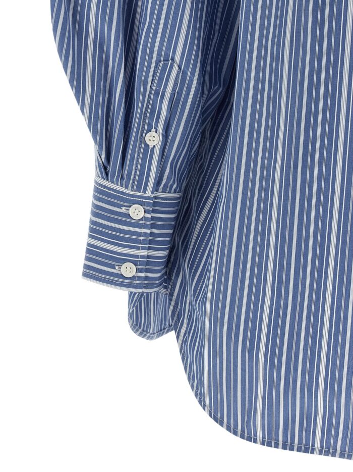 GANNI Striped Cotton Shirt