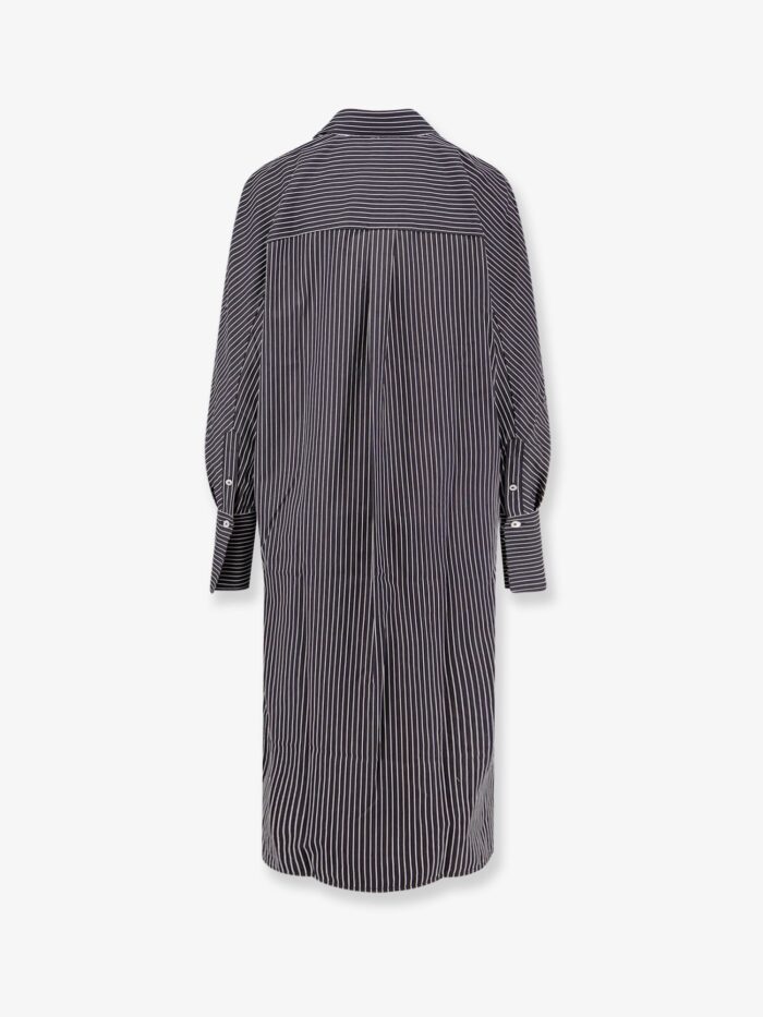 Toteme Striped Kimono-sleeve Shirtdress