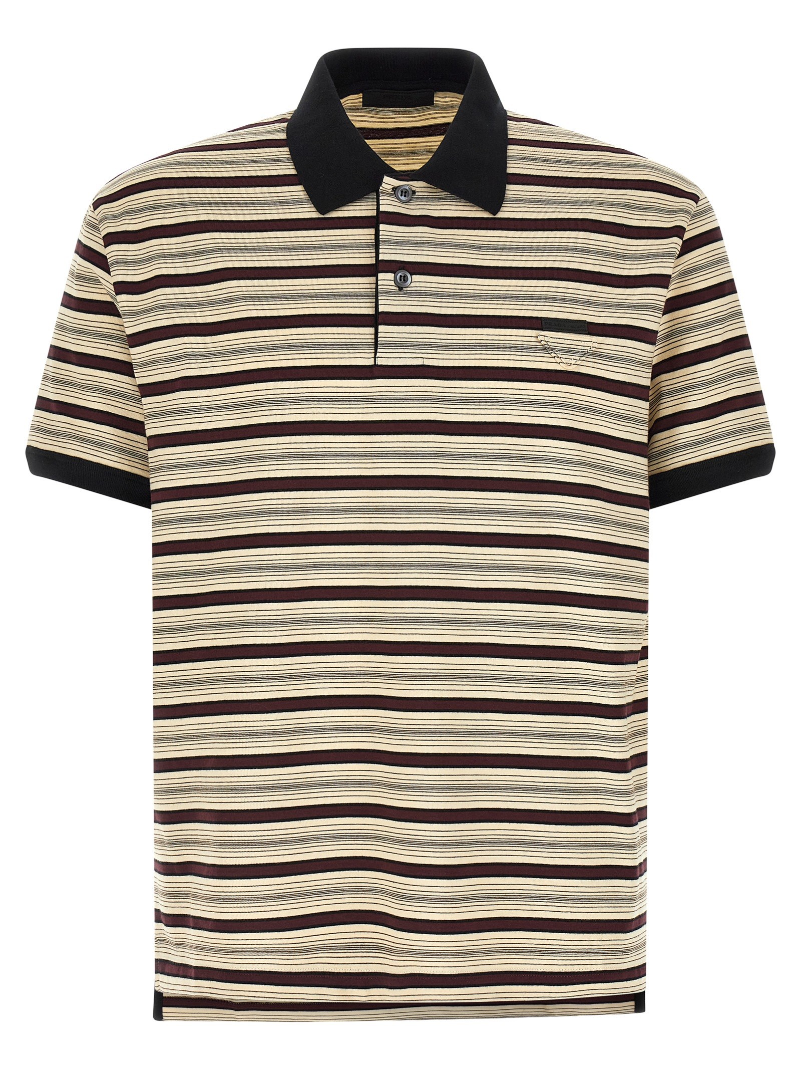 PRADA Striped Polo Shirt
