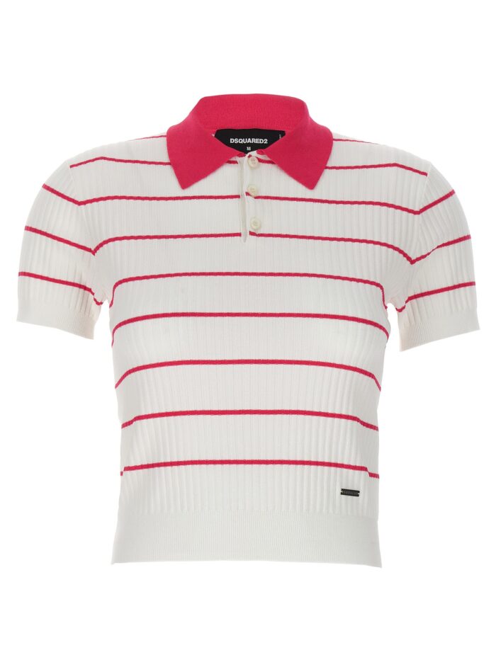 dsquared2 'striped' polo shirt Dsquared2 'Striped' Polo Shirt