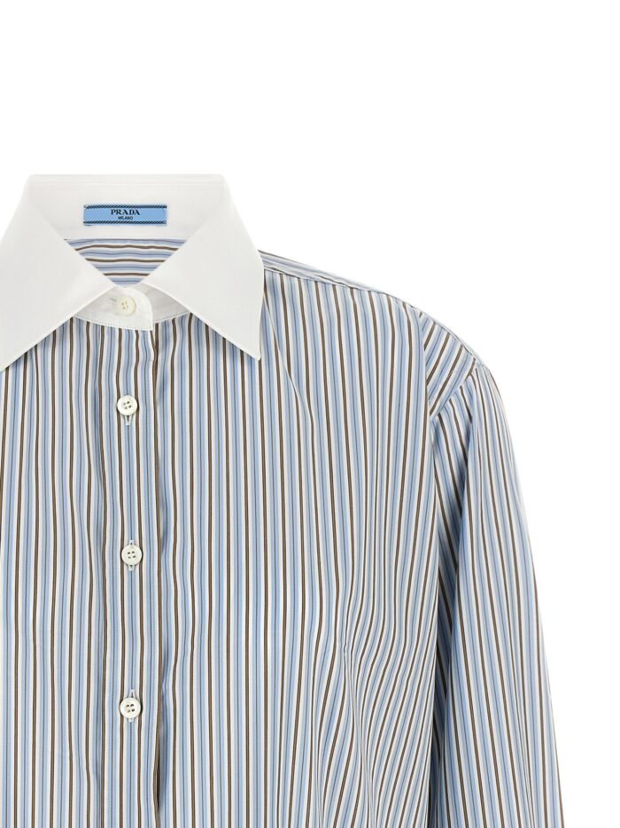 PRADA Striped Poplin Shirt