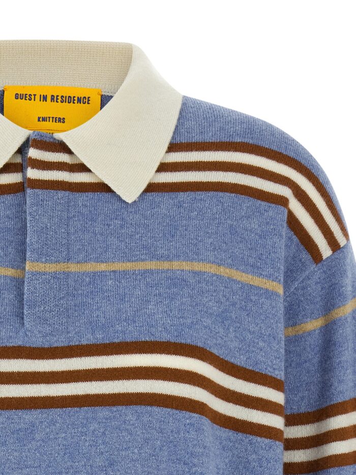 GUEST IN RESIDENCE 'Striped Rugby' Polo Shirt