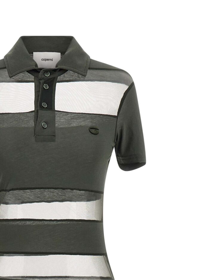 COPERNI 'Striped Sheer Polo' Dress