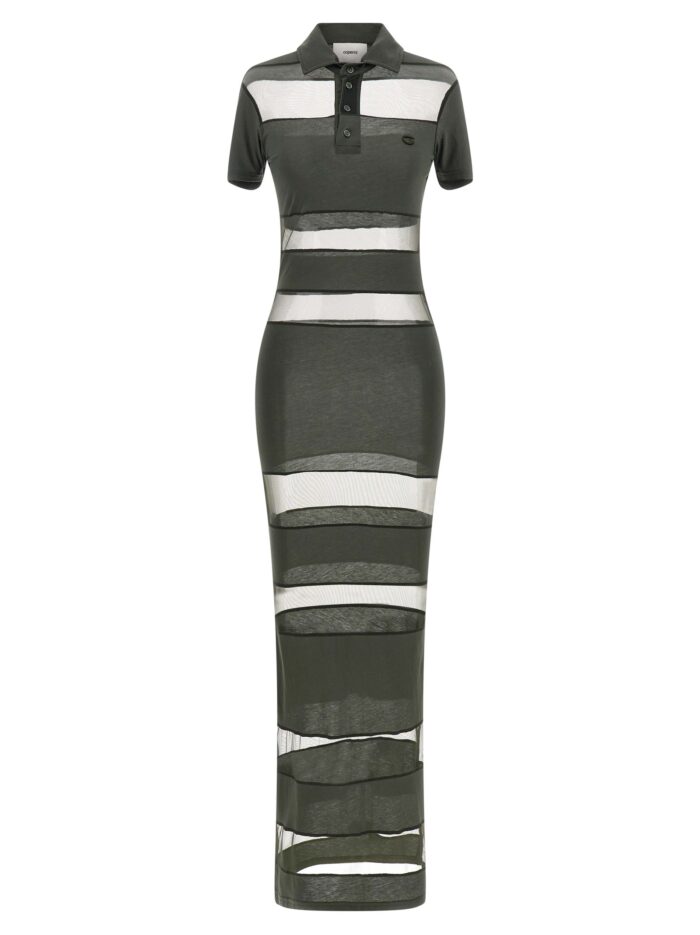 coperni 'striped sheer polo' dress COPERNI 'Striped Sheer Polo' Dress