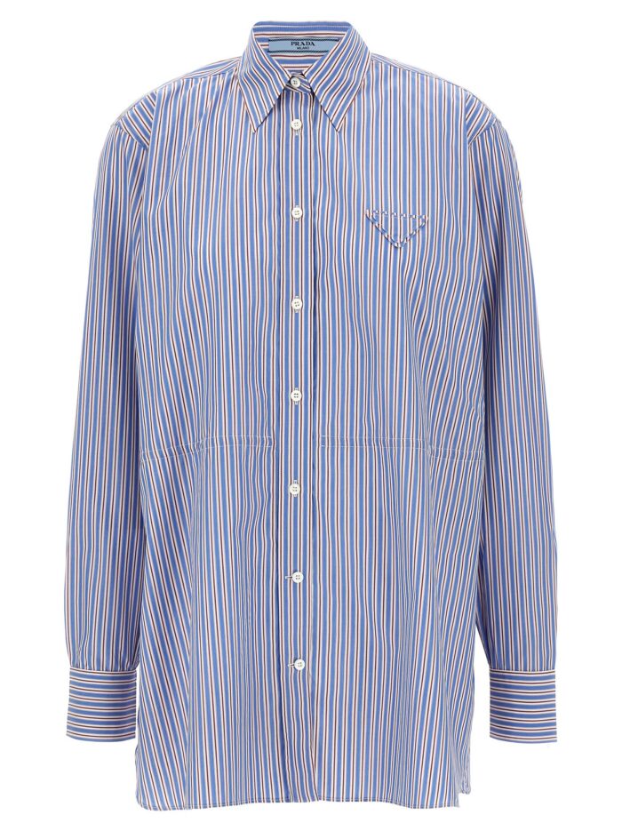 prada striped shirt PRADA Striped Shirt