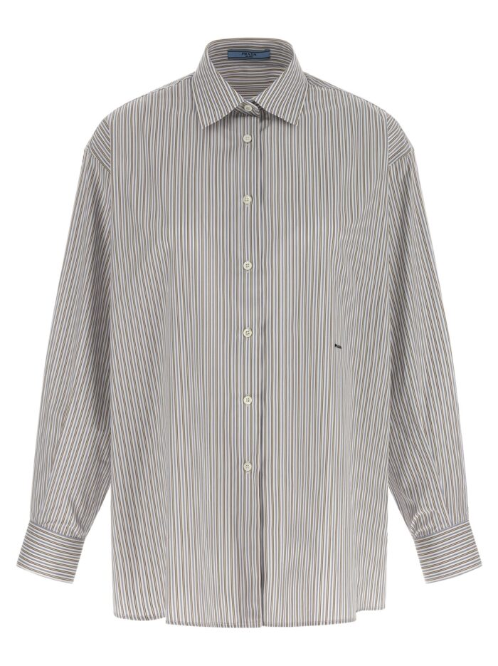 prada striped shirt PRADA Striped Shirt
