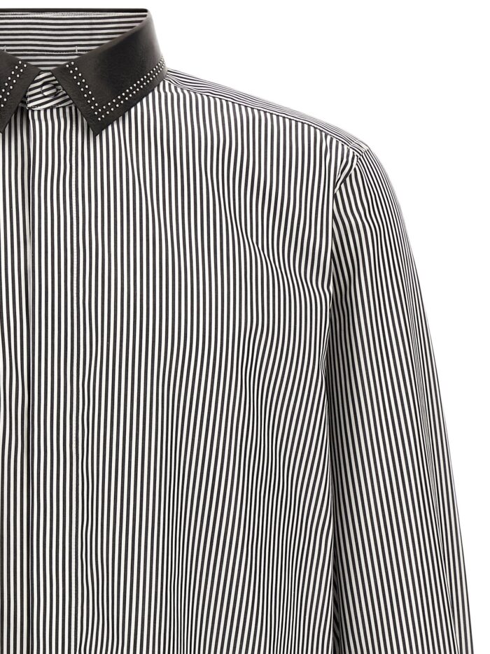 TOM FORD Striped Shirt With Detachable Collar
