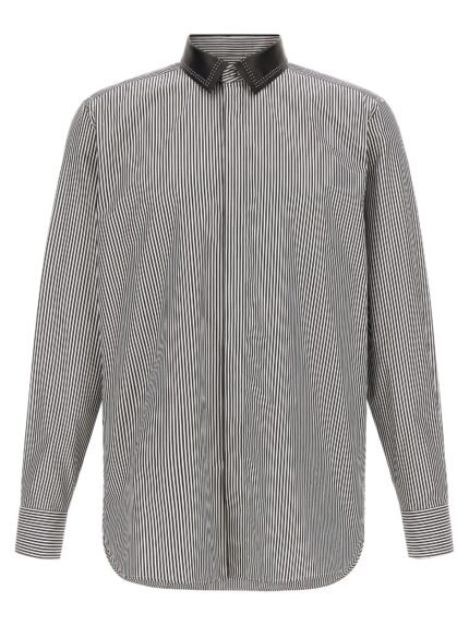 TOM FORD Striped Shirt With Detachable Collar