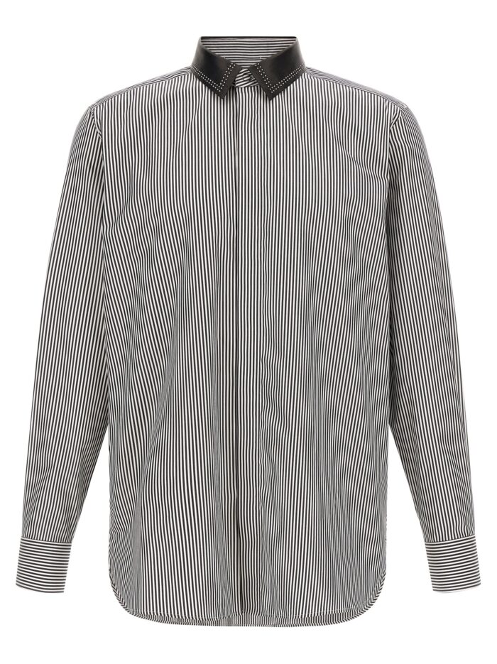 tom ford striped shirt with detachable collar TOM FORD Striped Shirt With Detachable Collar