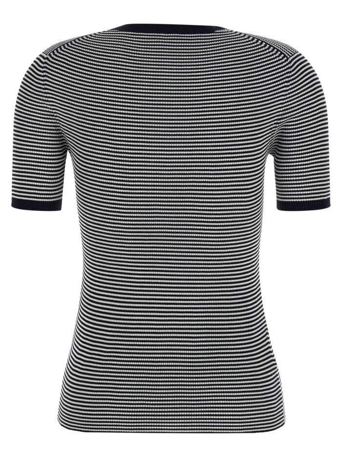 PRADA Striped Silk T-shirt