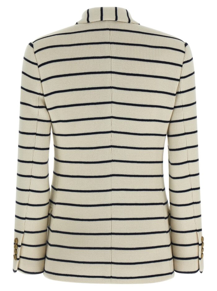 Brunello Cucinelli Striped Sweater Blazer