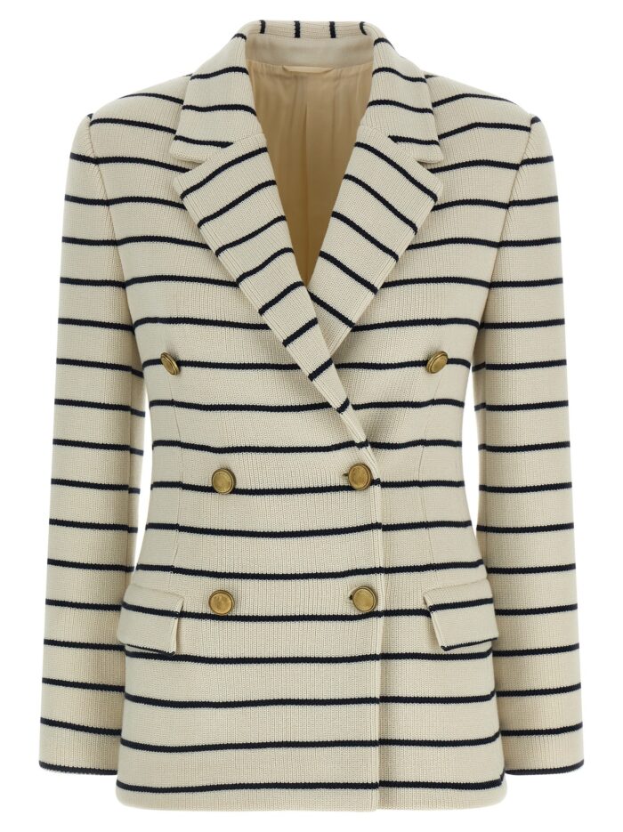brunello cucinelli striped sweater blazer Brunello Cucinelli Striped Sweater Blazer