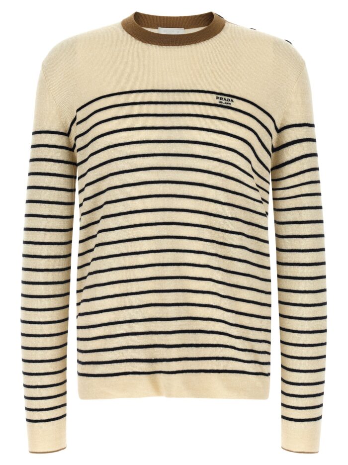 prada striped sweater PRADA Striped Sweater