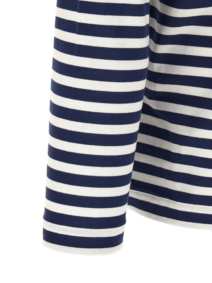 COMME DES GARCONS PLAY Striped T-Shirt With Heart Patch