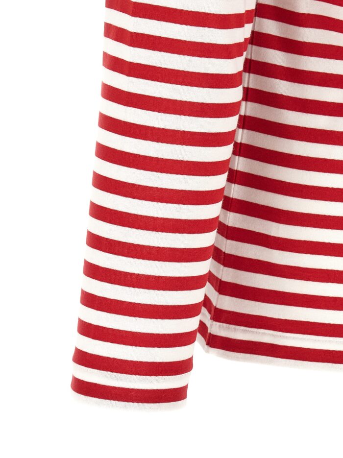 COMME DES GARCONS PLAY Striped T-Shirt With Heart Patch