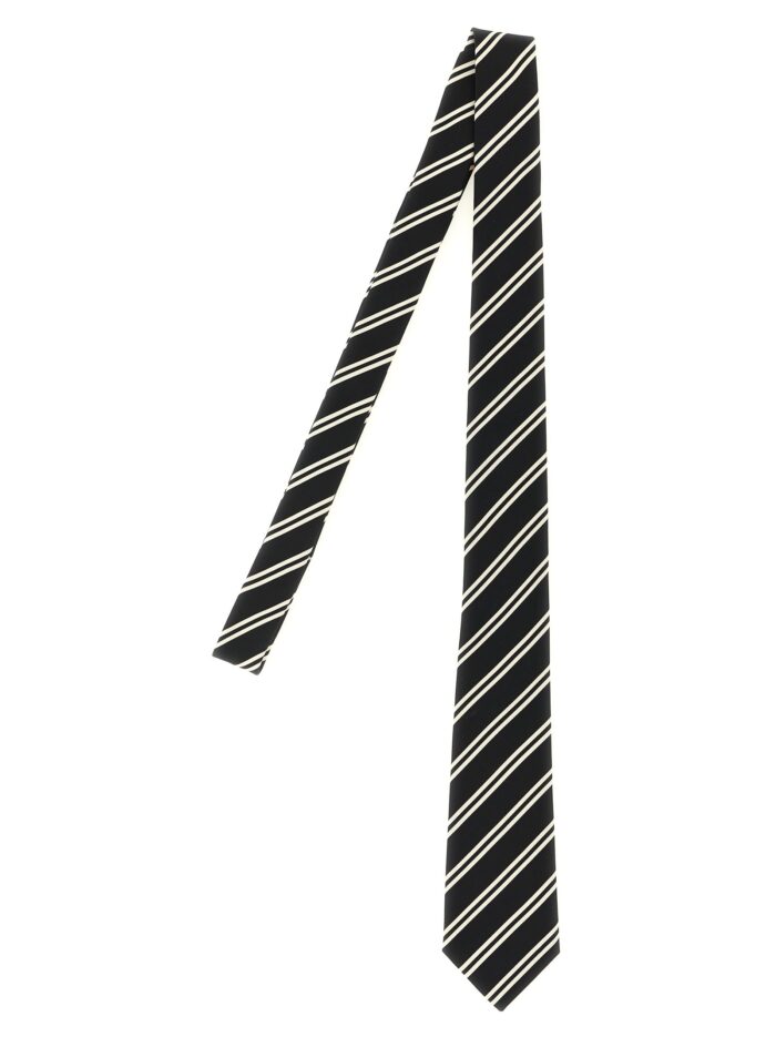saint laurent striped tie Saint Laurent Striped Tie