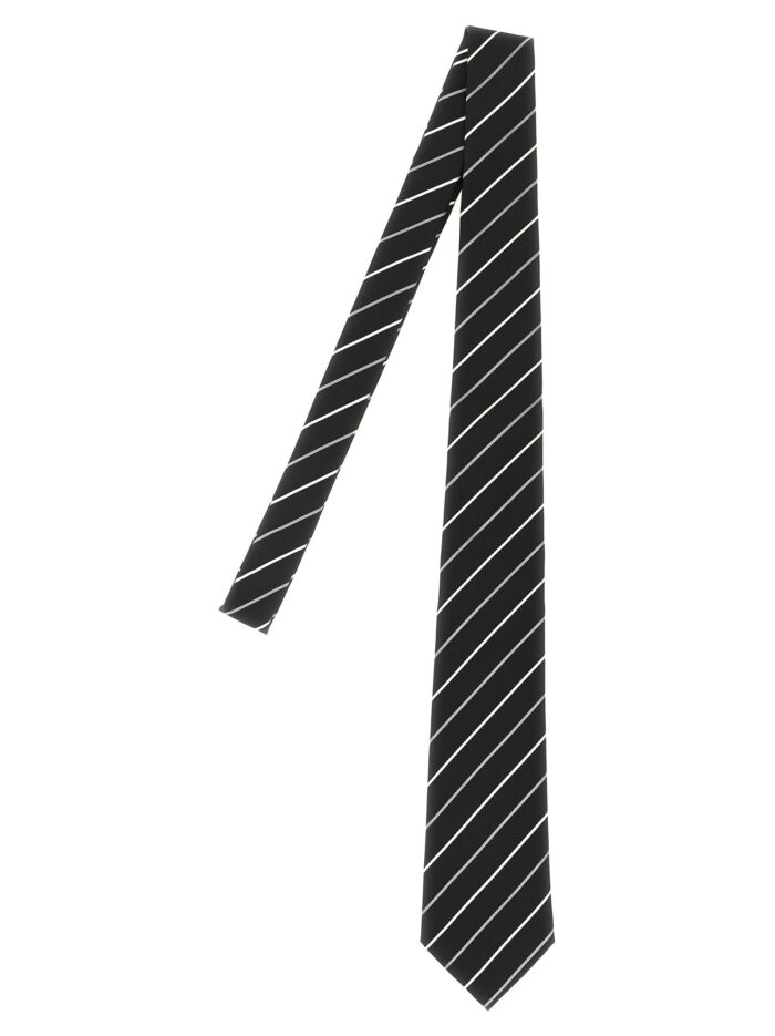 saint laurent striped tie Saint Laurent Striped Tie