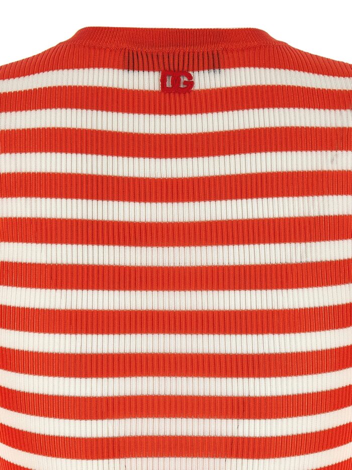 Dolce & Gabbana Striped Viscose Cardigan