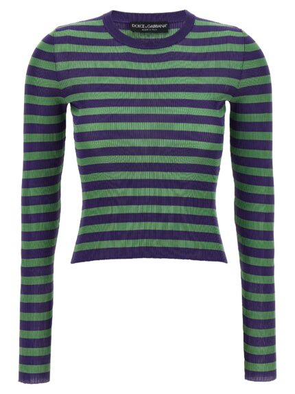 Dolce & Gabbana Striped Viscose Sweater