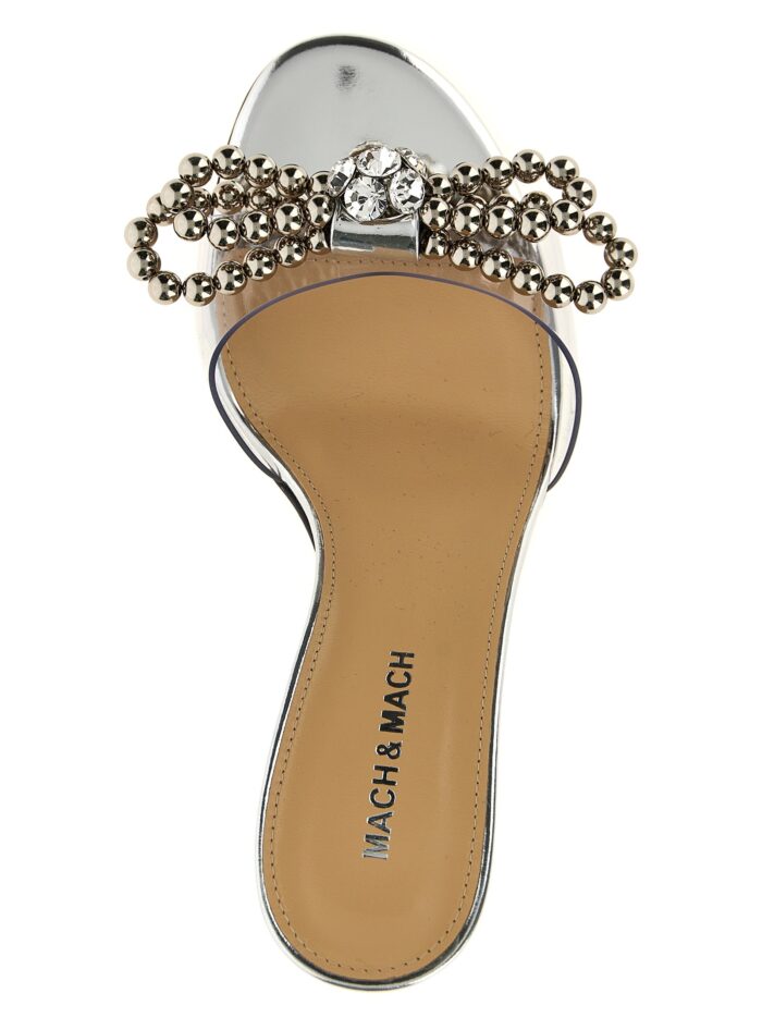 MACH & MACH 'Stud Bow' Sandals