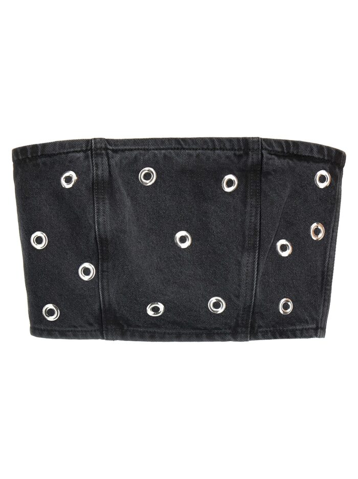 rotate birger christensen 'studded denim' top ROTATE BIRGER CHRISTENSEN 'Studded Denim' Top