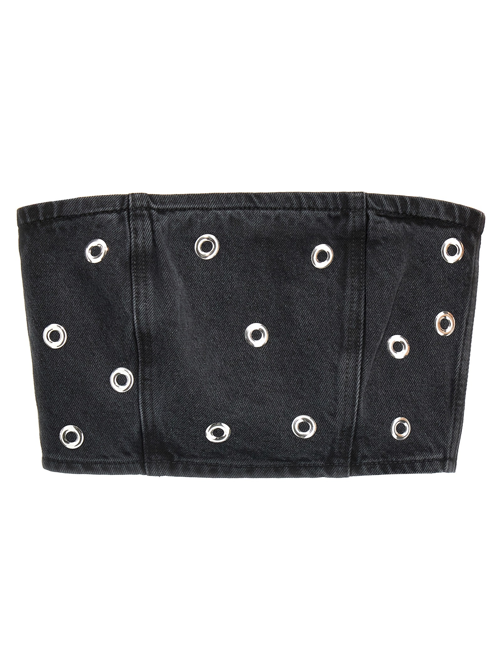 ROTATE BIRGER CHRISTENSEN 'Studded Denim' Top